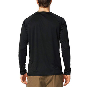 Venta al por mayor de manga larga Camiseta lisa para hombres logotipo personalizado Camiseta 100% tela de algodón camiseta OEM - Product Image 5