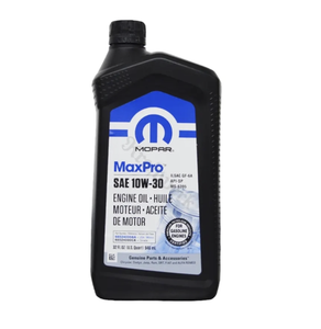 Lubricante Automotriz MOPAR Antidesgaste 10W30, Paquete de 6 Botellas de 1 Cuarto de Galón, 68524000AA - Product Image 1
