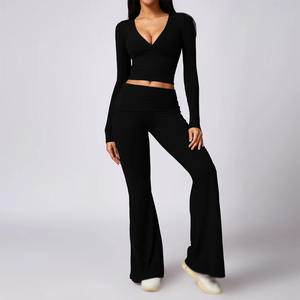 Wholesale Yoga Sets Fitness Women Tight Sports Bra and <b>Leggings</b> Yoga Outfit Women Sets For Sale - Product Image 4