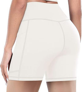 <b>Pockets</b> High Waisted Workout Spandex Running Yoga Shorts <b>leggings</b>, Seamless, High Waist - Product Image 1