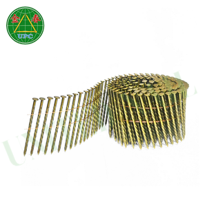 Fournitures de vente en gros de clous en bobine 3 "x 0.120" 4500pcs Spiral/Ring Shank Checkered Head en acier Prix compétitif - Product Image 2