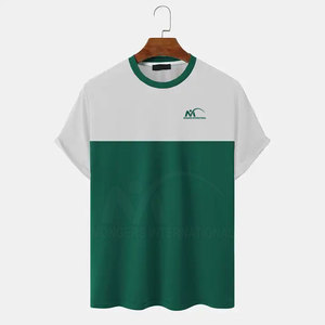 Camiseta de Hombre de Alta Calidad, Color Sólido, Logotipo Personalizado, 100% Algodón, Ecológica, Secado Rápido, Transpirable, 220g, Cuello Redondo, Último Modelo, Venta al Por Mayor - Product Image 1
