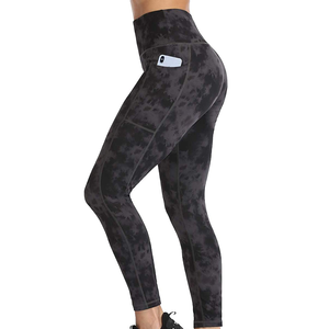 Leggings de sport taille haute pour femmes, par sublimation, vente en gros de collants leggings pour femmes pour la course à pied, le fitness et le yoga - Product Image 1