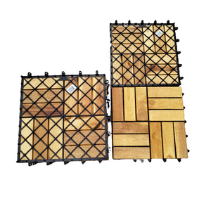 DIY กระเบื้องปูพื้นหนา12มม. กันน้ำอะคาเซียไม้300*300มม. สำหรับตกแต่งภายในภายนอกบ้านสวนระเบียงตกแต่งสวนหลังบ้าน - Product Image 3