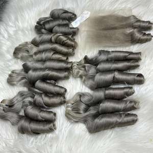 ผมดิบแบบเด้งดึ๋งสำหรับต่อผมยาว44สีทำจากเส้นผมมนุษย์ - Product Image 4