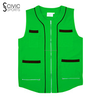 Gilet de barbier classique personnalisable pour hommes Veste en laine respirante avec logo de nom Uniforme de travail de salon
