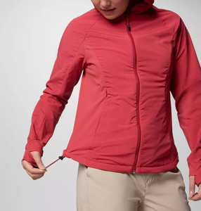 Chaqueta Softshell con capucha para mujer, de manga larga y cortavientos, las últimas chaquetas para correr al aire libre para mujer - Product Image 3