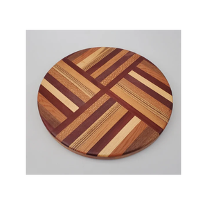 Organisateur de plateau tournant Susan paresseux en bois d'acacia personnalisé en usine pour ustensiles de cuisine et restaurants au meilleur prix - Product Image 1