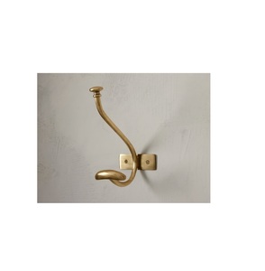 Authentic <b>antique</b> <b>brass</b> wall <b>hooks</b> with intricate ethnic design for elegant home decor and functional storage - Product Image 1