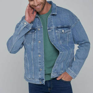 Veste en jean pour homme, design personnalisé, 100% coton, légère, de qualité supérieure - Product Image 1