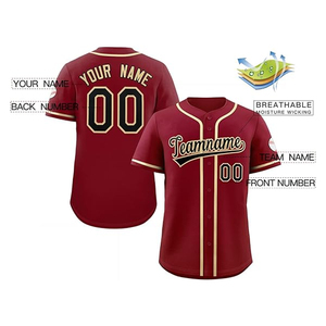 Venta al por mayor OEM sublimación liso en blanco béisbol Jersey camiseta personalizada béisbol camisetas para hombres ropa deportiva - Product Image 5