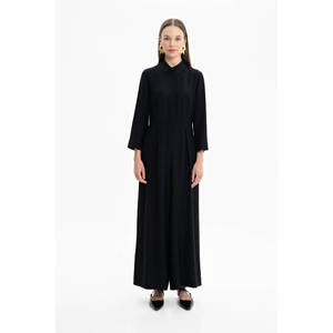 Women's Loose High Waist Black Viscose <b>Jumpsuit</b> with Print Mesh Patchwork for Office Gym <b>Workout</b> - Product Image 2