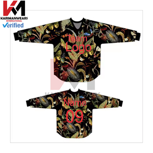 เสื้อกีฬากลางแจ้งผ้าผสมโพลีเอสเตอร์และคอตตอน ระบายอากาศ แห้งเร็ว ทนทาน พิมพ์ลายตามสั่ง สำหรับทีม แบบซับลิเมชั่น - Product Image 4