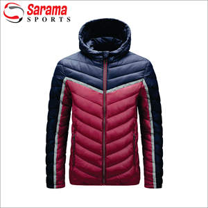 Otoño Invierno chaqueta de talla grande para hombre logotipo personalizable nuevo a prueba de viento algodón cálido cuello alto cierre de cremallera impermeable - Product Image 2