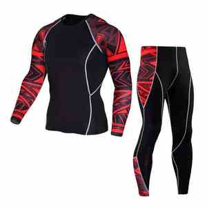 Alta calidad 2 unids/set de secado rápido para hombres Rash Guard Muay Thai Wrestling MMA BJJ ropa deportiva de boxeo traje en caja de alta calidad - Product Image 2