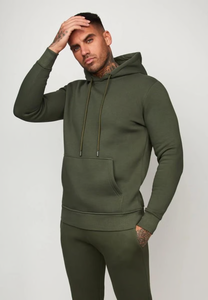 Conjunto de sudadera con capucha y Jogger verde oliva para hombres con estilo, comodidad, estilo perfecto para ropa informal - Product Image 2