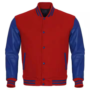 Customizable <b>Men's</b> <b>Long</b> Sleeve Embroidered Woolen Varsity Letterman Design Latest Formal Winter Baseball Stand Collar <b>Jacket</b> - Product Image 1