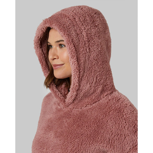 Women's Sherpa <b>Hoodie</b> Soft Warm Drop Shoulder Pullover Custom Embroidery Breathable Waterproof Winter Coat Anti-Shrink Printed - Product Image 2