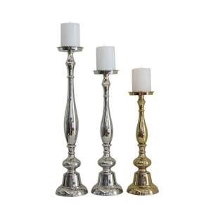 Bougeoirs de décoration intérieure en laiton de luxe Pots de bougies décoratifs de Noël pour hôtel et usage domestique - Product Image 5