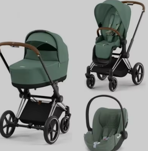 รถเข็นเด็ก Priam 4.0 3 in 1 aton B2 สีเซเปีย แบล็ค โครงโครเมียม แบล็ค ระดับพรีเมียม - Product Image 3