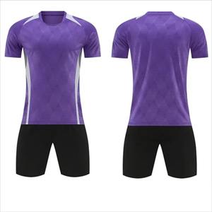 Ensembles d'uniformes de football à manches courtes pour adultes avec survêtement 100% polyester extensible à séchage rapide et respirant - Product Image 6