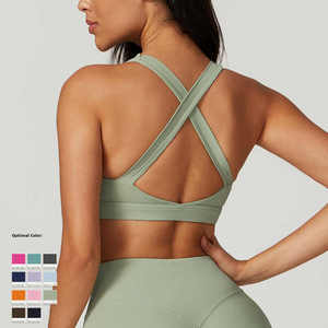 บราเล่นกีฬาแห้งเร็วระบายอากาศได้ดีสำหรับผู้ใหญ่บราเล่นโยคะเล่นฟิตเนสสีหลังสวมใส่สบาย - Product Image 2