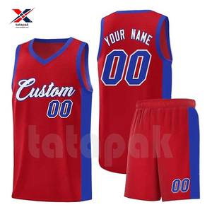 ชุดบาสเก็ตบอลผ้าแห้งเร็วย้อนกลับได้โลโก้และตัวเลขสำหรับทีมผู้เชี่ยวชาญ - Product Image 5