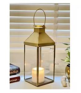 New Design <b>Metal</b> Frame <b>Lantern</b> With Glass for Home Decoration Christmas Festival Tabletop Decorative Usage <b>Metal</b> <b>Lantern</b> - Product Image 3