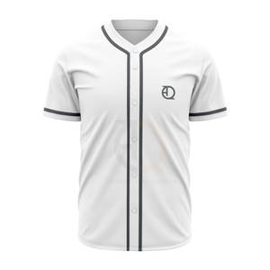 Jersey de béisbol con botones del fabricante pakistaní, ropa deportiva de color sólido - Product Image 2