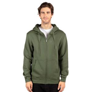 Sweat-shirt léger doublé en polaire pour homme à manches longues et à capuche avec poches sur le devant, haut décontracté - Product Image 1