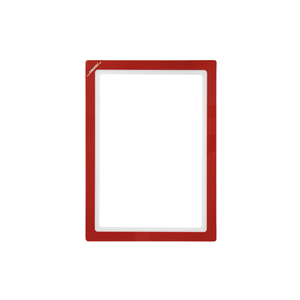 Portadocumenti Magnetico, Cornice DIN A3 Verticale, Rossa, 10 pz. / Confezione.- KAN-MWR-A3H-01 - Product Image 1