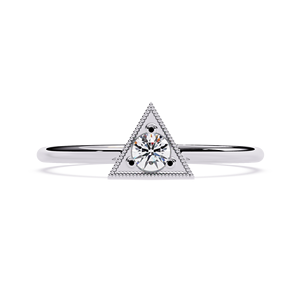 Bague en diamant naturel en or de haute qualité pour femmes 0.12 carats coupe brillante IGI certifié Style ethnique nouvelle mode vente chaude - Product Image 2