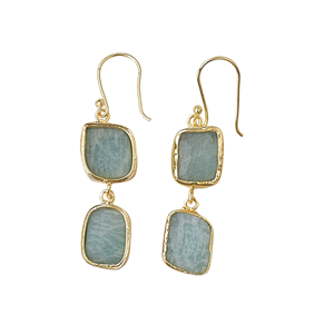 ต่างหูอะเมโซไนต์ชุบทองแบบห้อย สำหรับผู้ค้าส่ง จำหน่ายและจัดหาสำหรับตลาดผู้ซื้อจำนวนมาก - Product Image 6