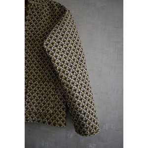 Veste d'hiver matelassée en coton pour femme, imprimé floral à la main, détail boutonné, tissu réversible, doublure en coton écologique, longue - Product Image 3