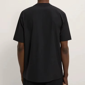 Camisetas de manga corta de algodón 100% de calidad premium para hombre, ajuste extragrande grande, estampado liso personalizable - Product Image 2