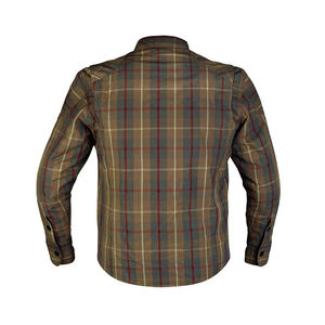 Camisa Protectora de Motociclista Unisex a Cuadros, Transpirable, Talla Grande, Antidesgarro, Certificación CE, Informal, para Motociclismo, % Algodón - Product Image 2