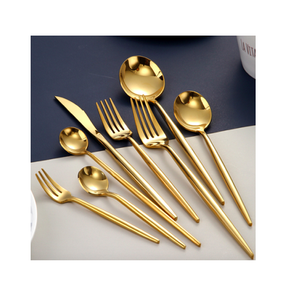 Couverts modernes en acier inoxydable, argenterie en métal, couverts en acier inoxydable, couteau, fourchette, cuillère, ensemble de couverts plaqués noirs, Offre Spéciale - Product Image 3