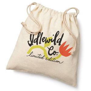 Élégant sac à cordon en coton 100% original avec logo style pliant meilleur prix sacs-cadeaux pour les fonctions de mariage - Product Image 3