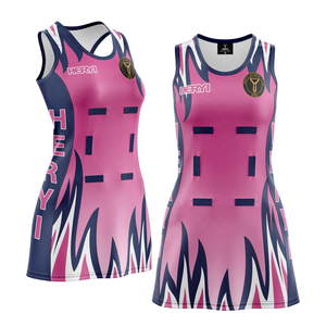 Design original logo ensemble femmes sport Netball bavoir Netballl robe uniforme BY URBANGAZER INDUSTRIES - Product Image 5