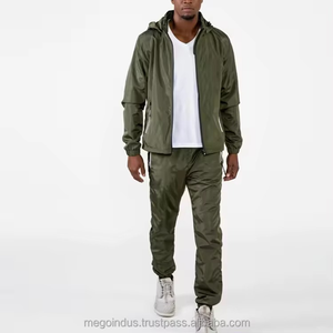 Survêtement Unisexe Coupe-Vent pour Hommes, Jogging, Survêtement Personnalisé avec Logo, Pantalon Réfléchissant en Coton, Néoprène, Anti-Bactérien, Nylon – Vente en Gros - Product Image 3