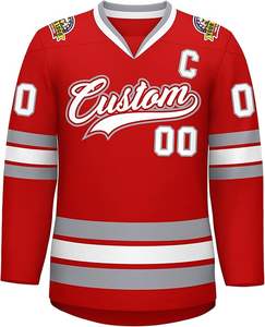 Uniformes de hockey sur glace personnalisés OEM | Vêtements d'équipe de haute qualité | Conception sublimée avec options d'impression de nom et de numéro - Product Image 2