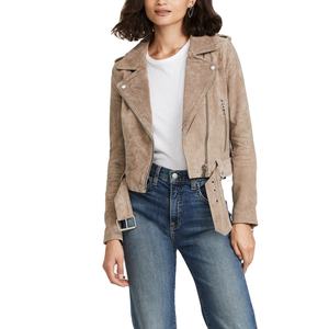 Chaqueta Bomber de Cuero Genuino Suave para Mujer, Chaqueta de Invierno Transpirable con Relleno de Algodón, Forro Térmico, Patrón Sólido Curtido - Product Image 1