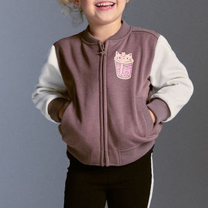 Blouson aviateur pour femme, tendance, décontracté, style streetwear, fermeture éclair, vêtement d'extérieur / Blouson d'hiver pour femme, chaud, léger, élégant - Product Image 3