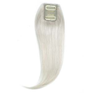 Frange à clipser en cheveux humains Remy, 12 couches # Volumisant blond platine froid 60A - Product Image 1