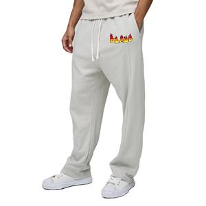 OEM Oversized Men Custom Sweatpants High Quality men's pants custom washed Casual Black comfortable Sweatpants for man - Product Image 1