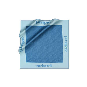 Cacharel 90x90 cm Cotton Twill <b>Square</b> <b>Scarf</b> with Floral Pattern - Product Image 1