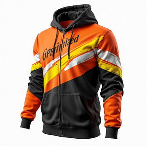 Sudadera con Capucha para Hombre, Talla Grande, Duradera, Personalizable con Sublimación, Estilo Urbano, 100% Poliéster, Mezcla de Algodón, Diseño Suave - Product Image 3