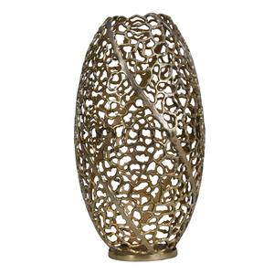 Jarrón dorado de aluminio Coral de alta calidad de último diseño para Decoración de mesa del hogar jarrón de aluminio hecho a mano con acabado dorado - Product Image 2