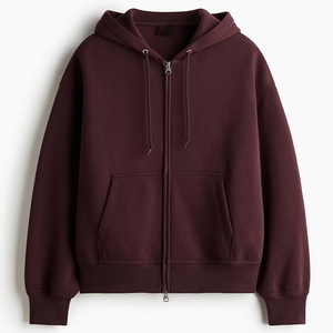 Sudadera con Capucha para Hombre, Corte Regular, 100% Algodón, Tejido Sólido, Ecológica, Resistente al Viento, Transpirable, Moda de Invierno - Product Image 5