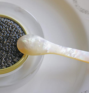 Juego de descanso de cuchara de concha Madre de perla Cuchara 20 gramos Longitud 14cm Hecho a mano Natural vietnamita - Product Image 3